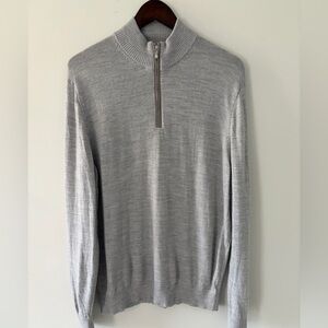 Johnnie-O Men's quarter zip wool sweater